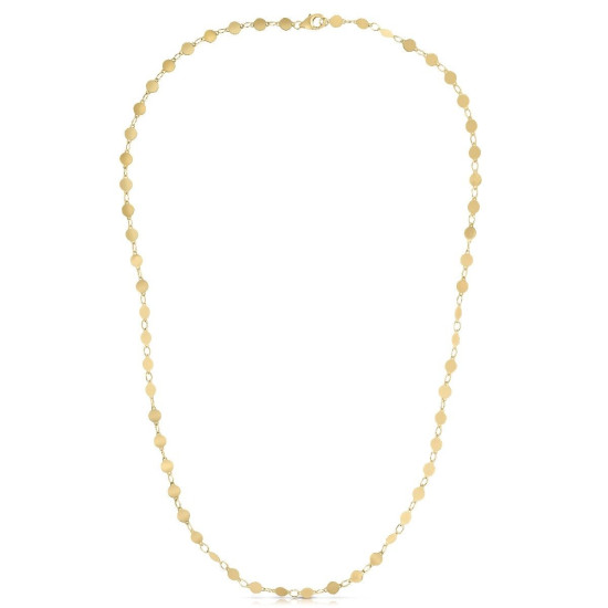 14k Yellow Gold Necklace with Polished Circlesidx RJ96929